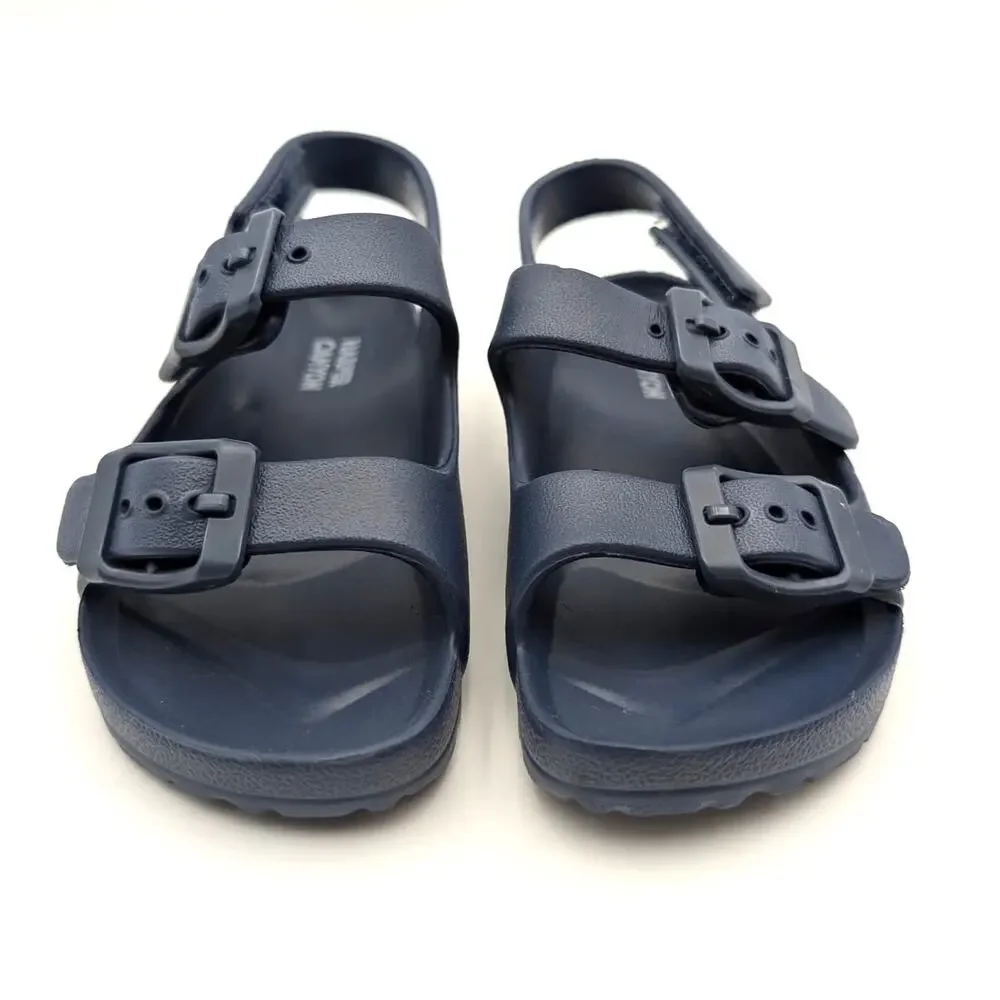 Harper Canyon Sage Open Toe Sandals Adjustable Buckle Kids' Navy Size US6